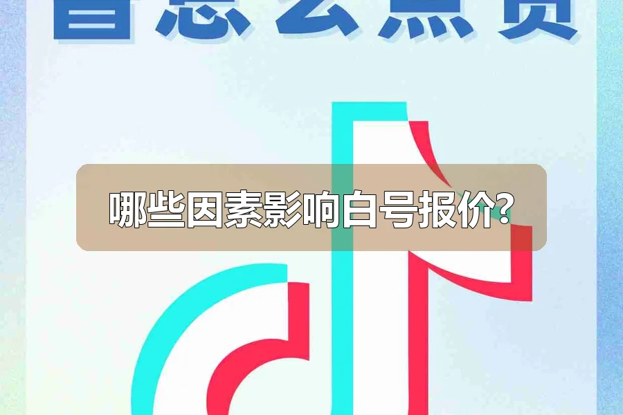 哪些因素影响白号报价?